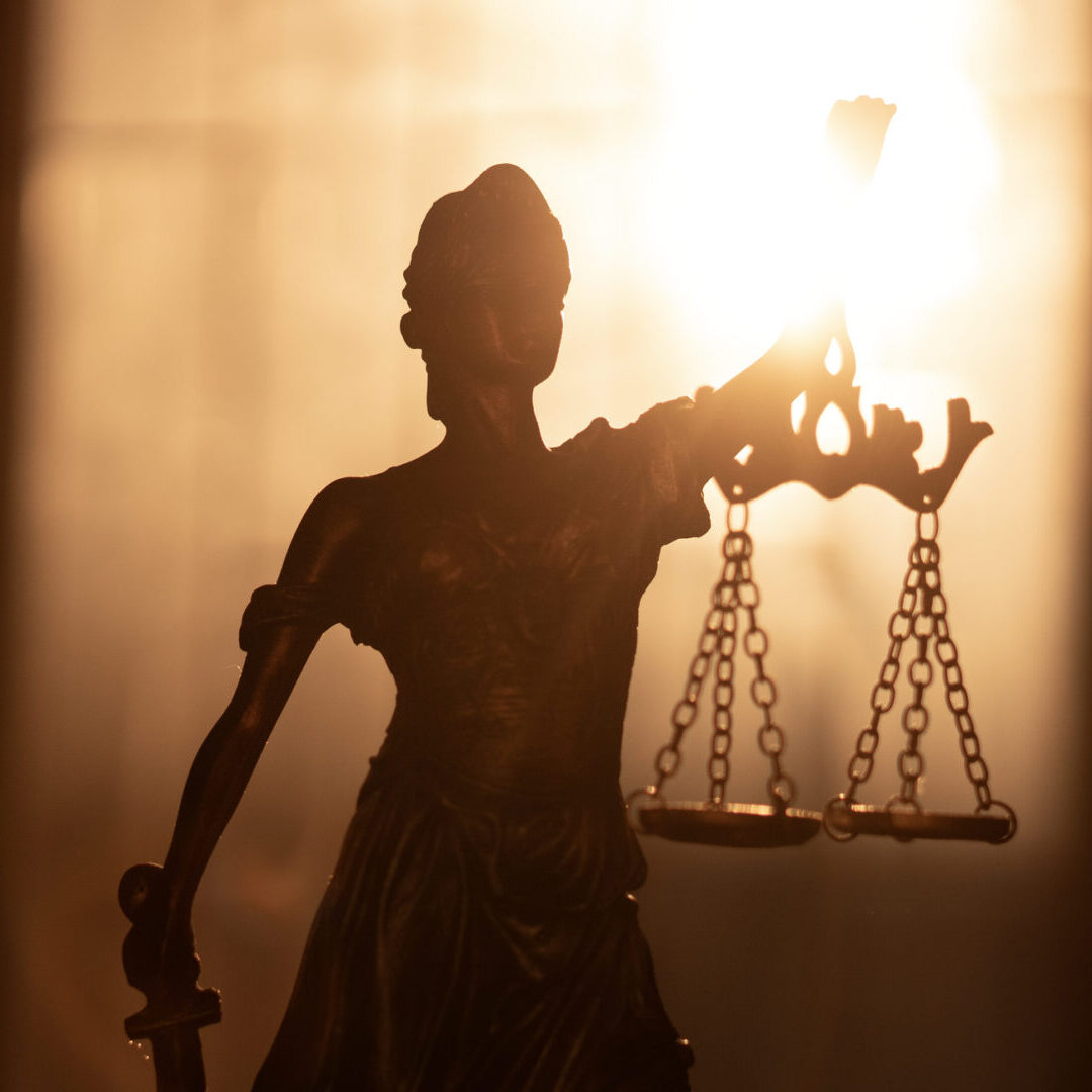 Statue of Lady Justice. Symbol of fair treatment under law
